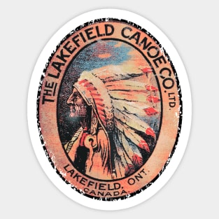 The Lakefield Canoe Company Canada Sticker